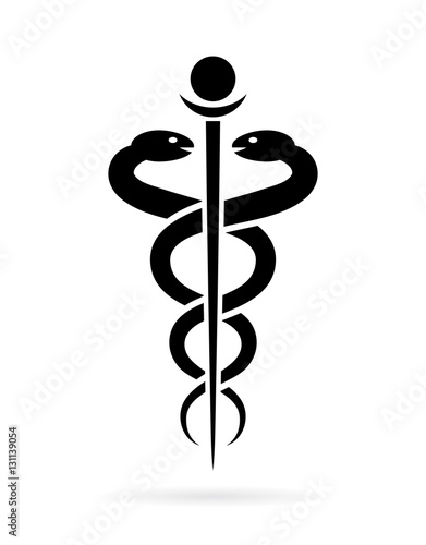 Caduceus vector icon