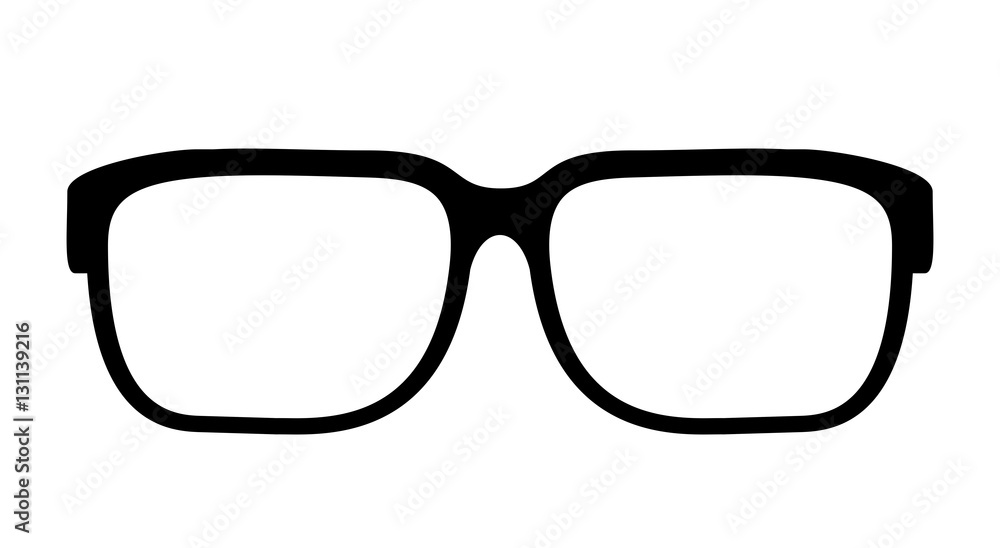 Eye glasses vector icon