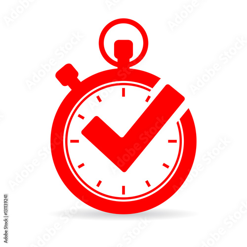Tick timer vector icon