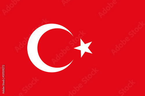 Turkey vector flag