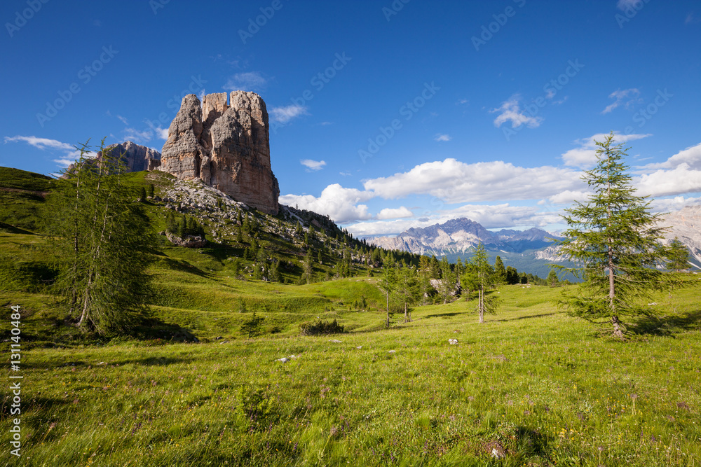 Obraz premium Summer alpine mountain hills panorama