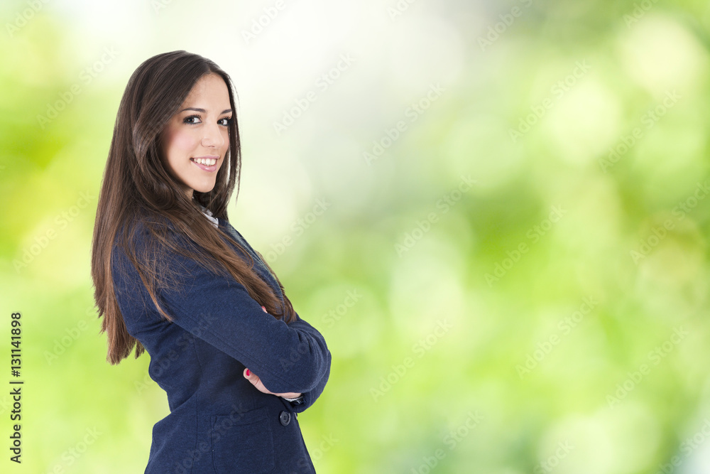 portrait of a young smiling business woman portrait of a young smiling business woman