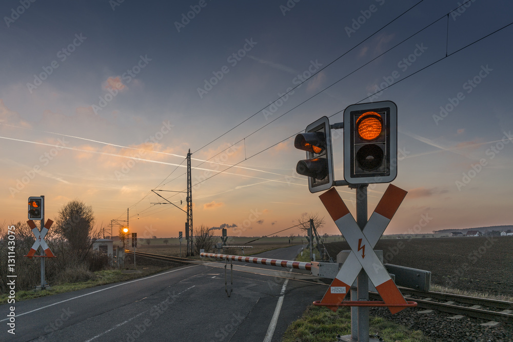 Fototapeta premium Bahnübergang