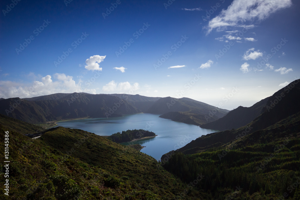 Lagoa do Fogo, a lake in Sao Miguel, Azores Islands, Portugal