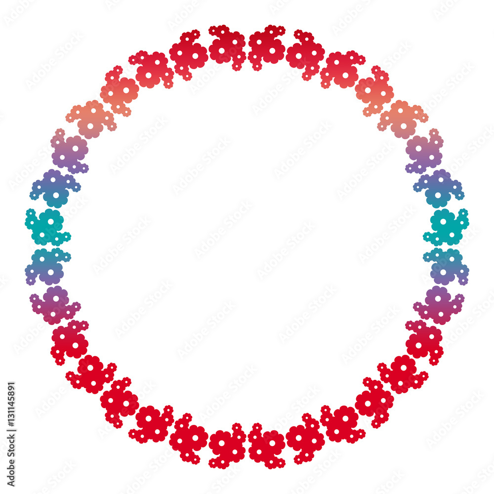Abstract silhouette floral frame. Abstract silhouette floral frame.