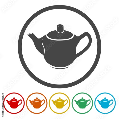 Tea - vector icons set 