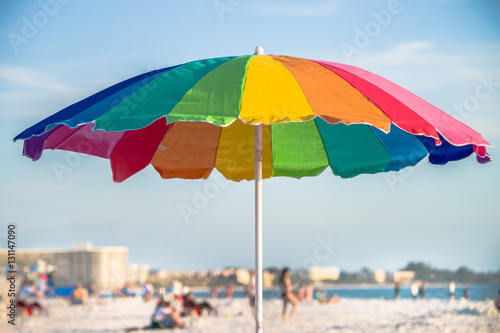 Rainbow on the beach ... Think Florida in January