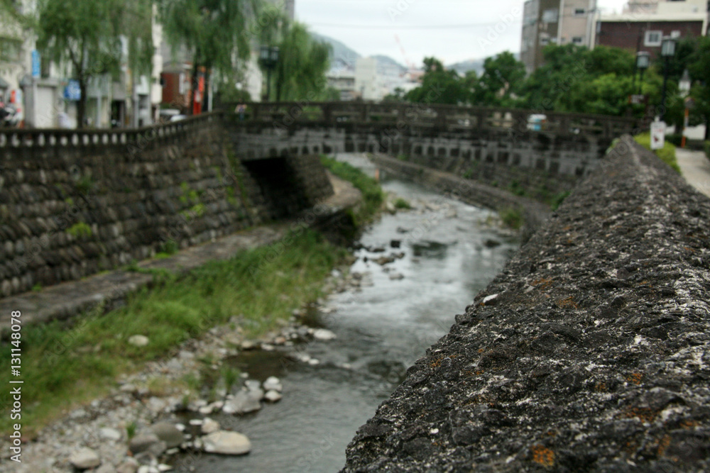 Fototapeta premium Canal - Nagasaki City, Japan