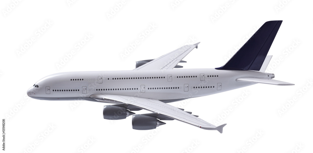Isolated airplane with clipping path