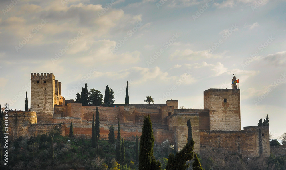 Vista de la Alcazaba, Granada, Andalucía, España Vista de la Alcazaba, Granada, Andalucía, España
