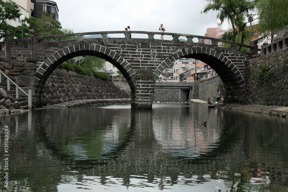 Spectacles Bridge, Nagasaki, Japan, Asia Spectacles Bridge, Nagasaki, Japan, Asia