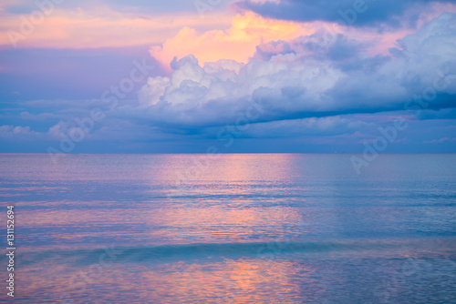 Colorful sky in sunset