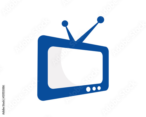 television cartoon logo icon template 3