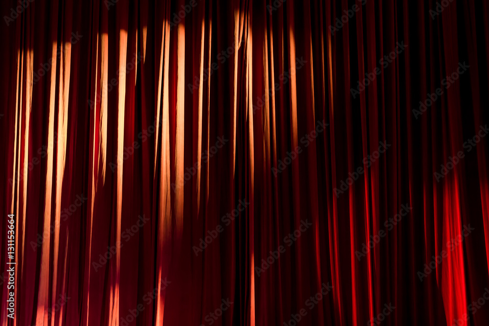 Fototapeta premium Curtain in the theatre.