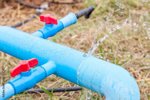 Supply loss, water leakage from plastic pipes system.