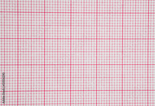 red plotting graph paper background