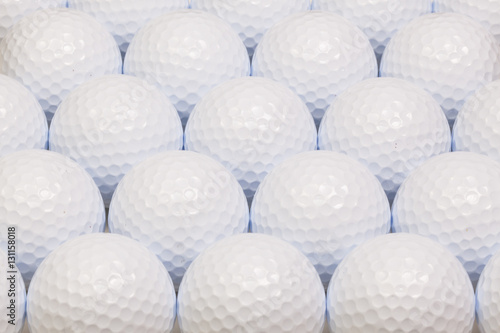 Pattern from white golf balls