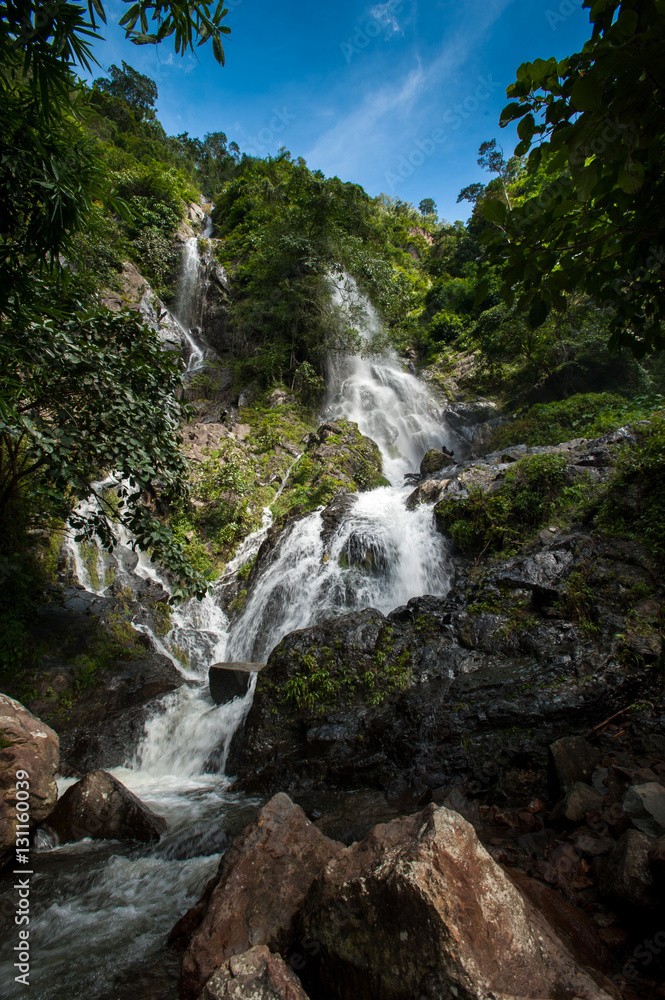 Top of mountain in Krok E-Dok waterfall at Khao Yai National Par Top of mountain in Krok E-Dok waterfall at Khao Yai National Par