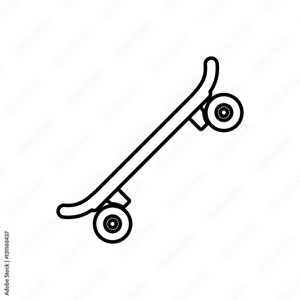 Skateboard extreme sport icon vector illustration graphic Skateboard extreme sport icon vector illustration graphic