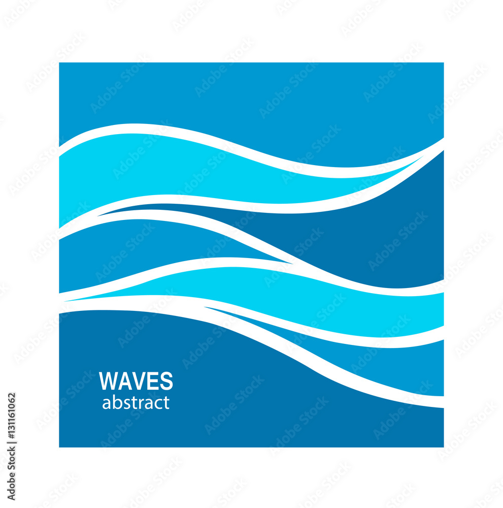 Water Wave Logo abstract design.