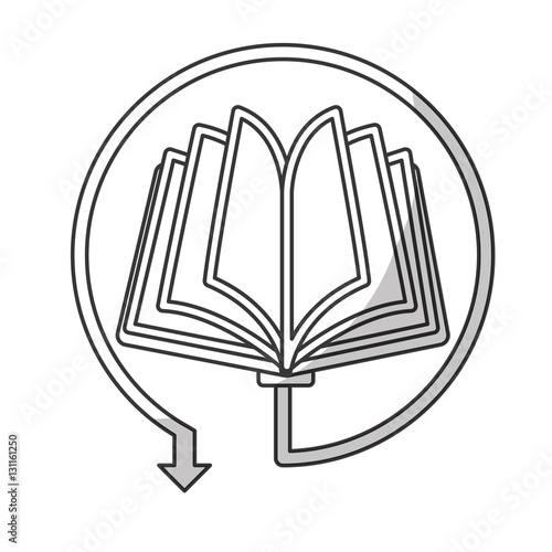 book download related icons image vector illustration design 
