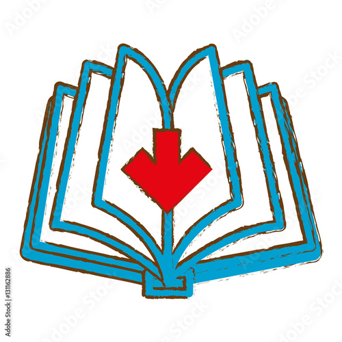 book download related icons image vector illustration 