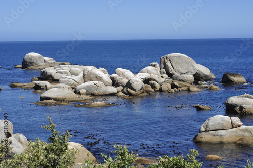 Rocks in sea in Hout Bay , South Africa