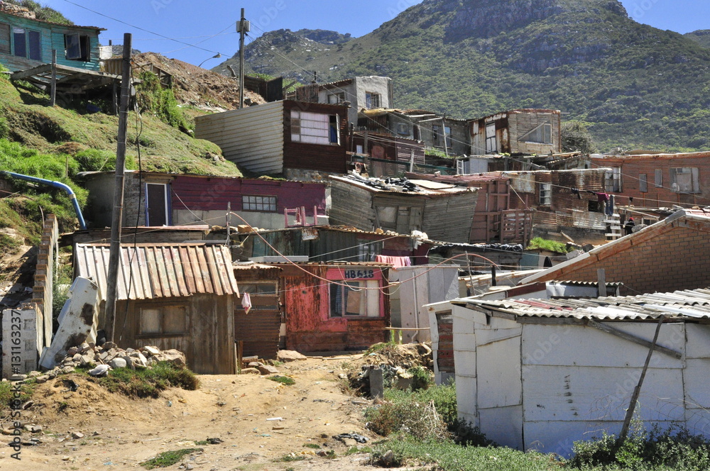 Squatter Camp on Mountain in Hout Bay, South Africa