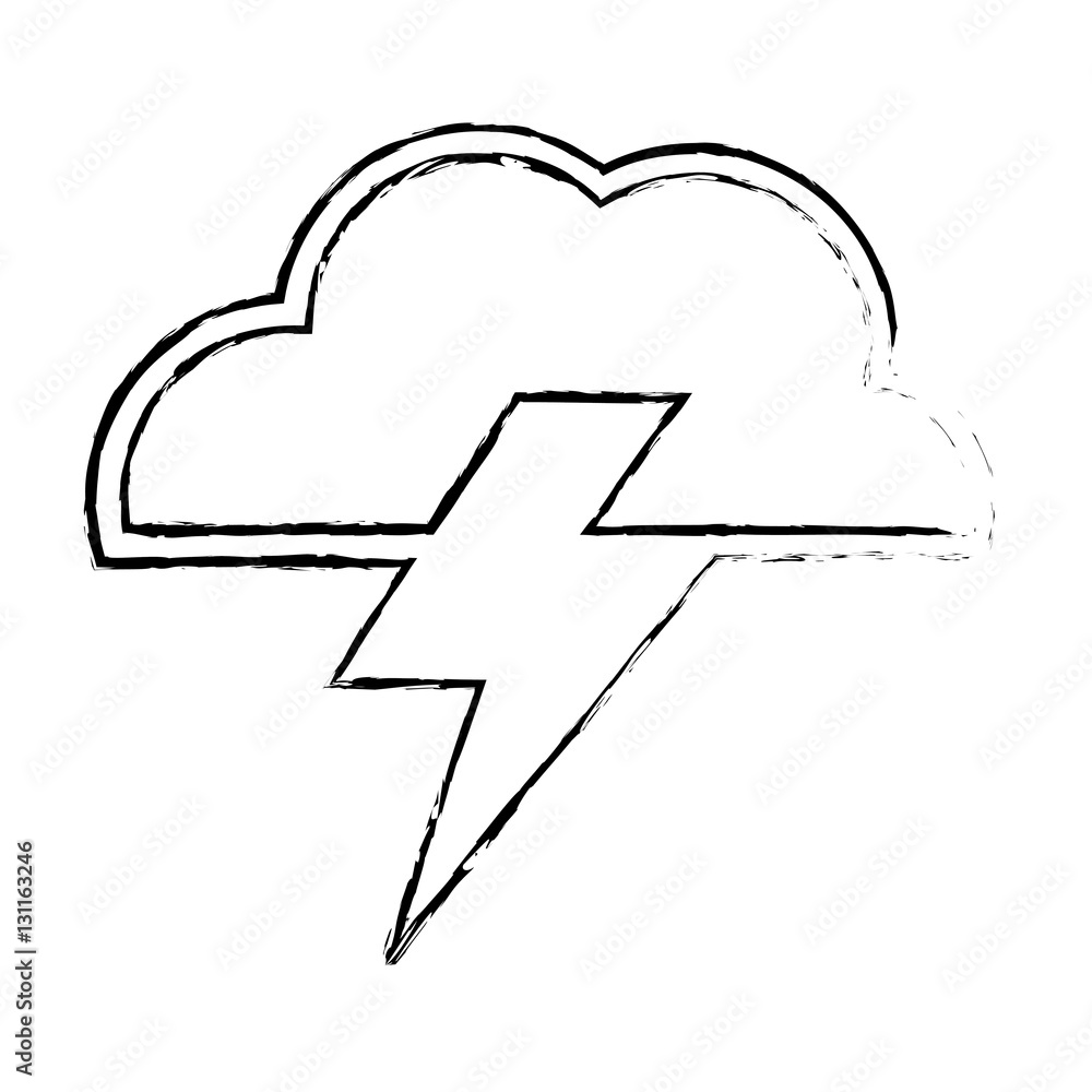 electric storm weather related icon image vector illustration design electric storm weather related icon image vector illustration design