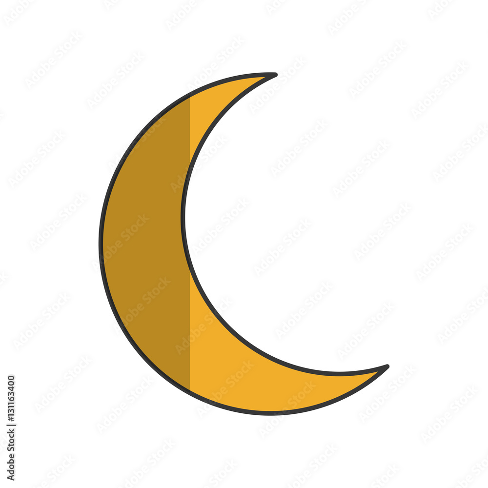 crescent moon icon image vector illustration design crescent moon icon image vector illustration design