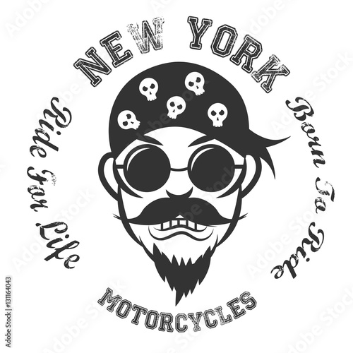 Biker. Vector Illustration