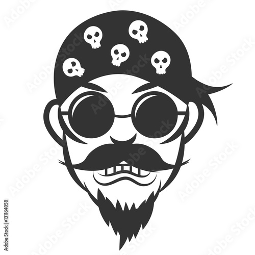 Biker. Vector Illustration