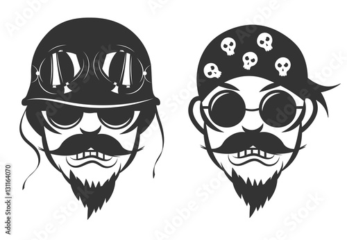 Biker. Vector Illustration