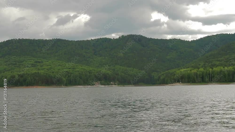 River summer mountain landscape in Syberia Russia River summer mountain landscape in Syberia Russia