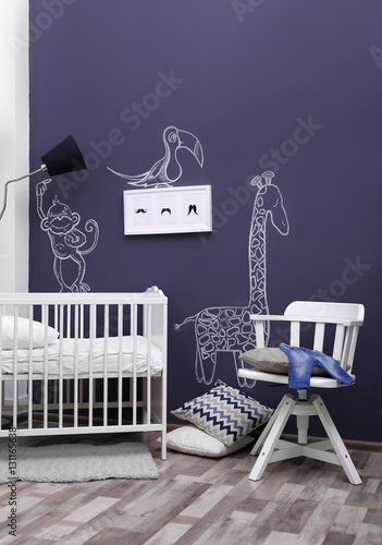 Modern interior of child room