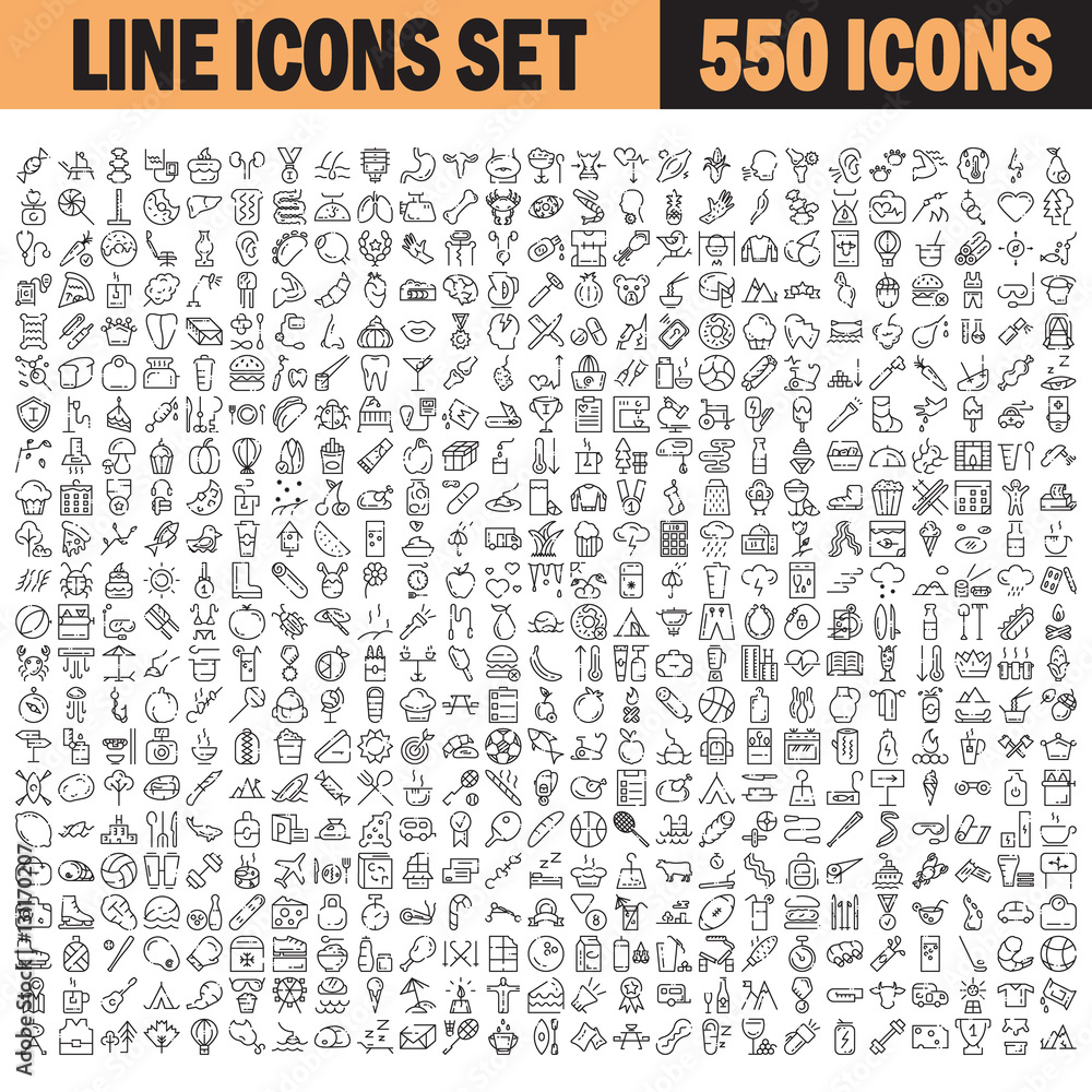Universal icons set Universal icons set