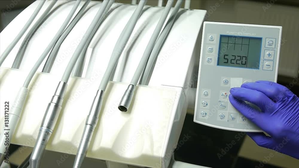 Dental drills and instruments placed Dental drills and instruments placed