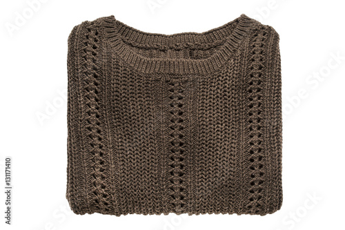 Folded pullover isolated