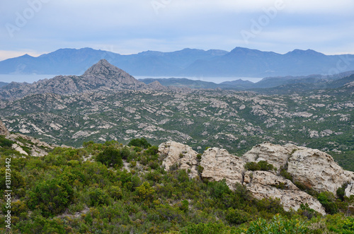 Corsican coastal desert des Agriates