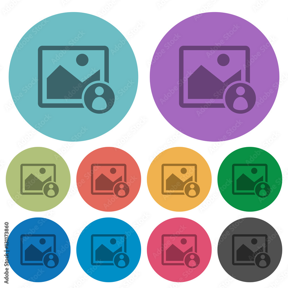 Image owner color darker flat icons Image owner color darker flat icons
