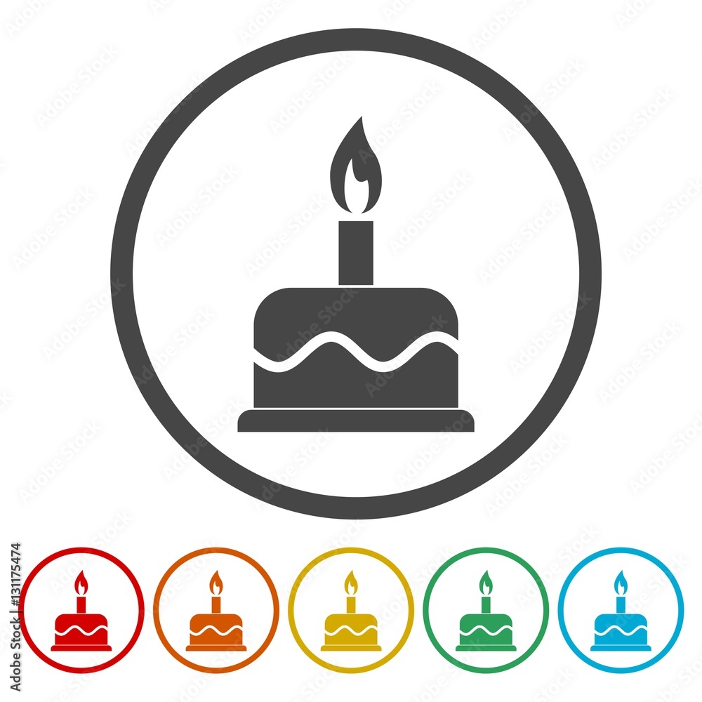 Cake - vector icons set Cake - vector icons set