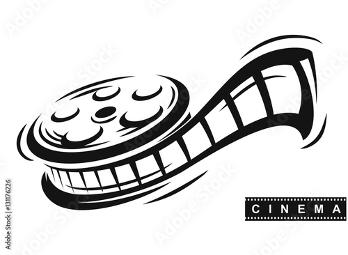 Film roll vector