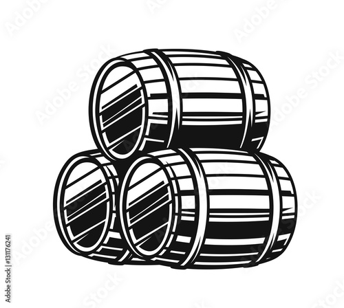 vector black barrels