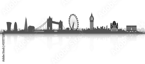 London Skyline Silhouette