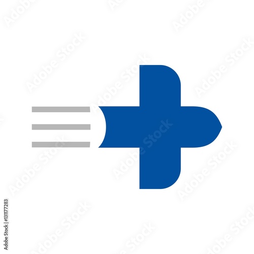 Photos cross bird logo vector.