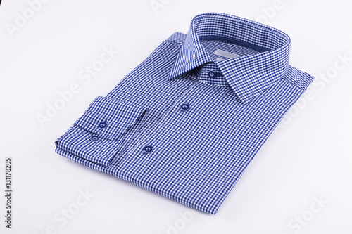 Classic men's shirts stacked