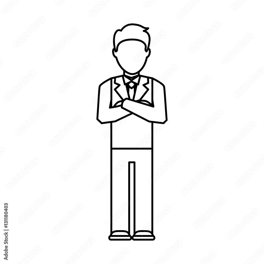 businessman avatar line icon vector illustration design businessman avatar line icon vector illustration design