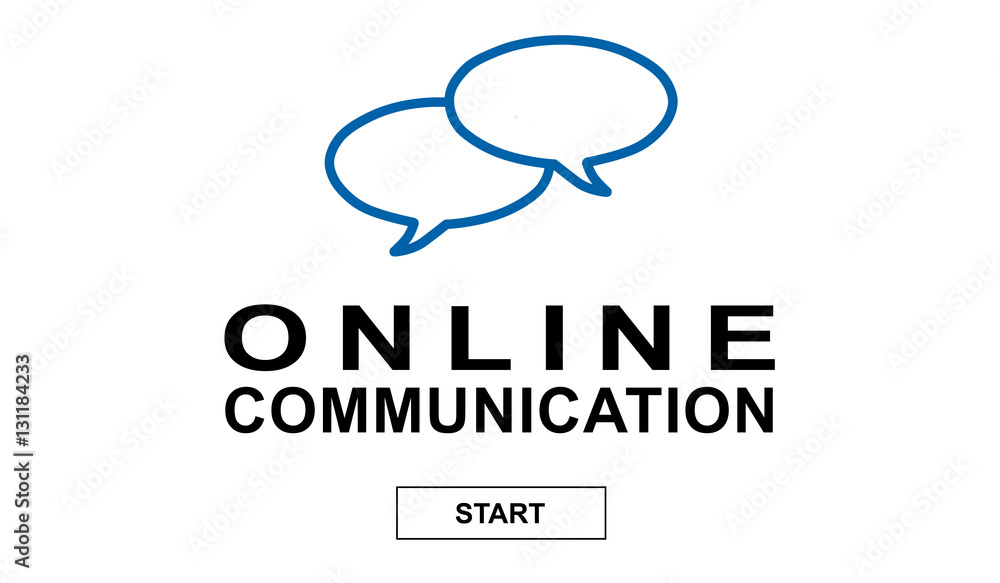 Concept of online communication Concept of online communication