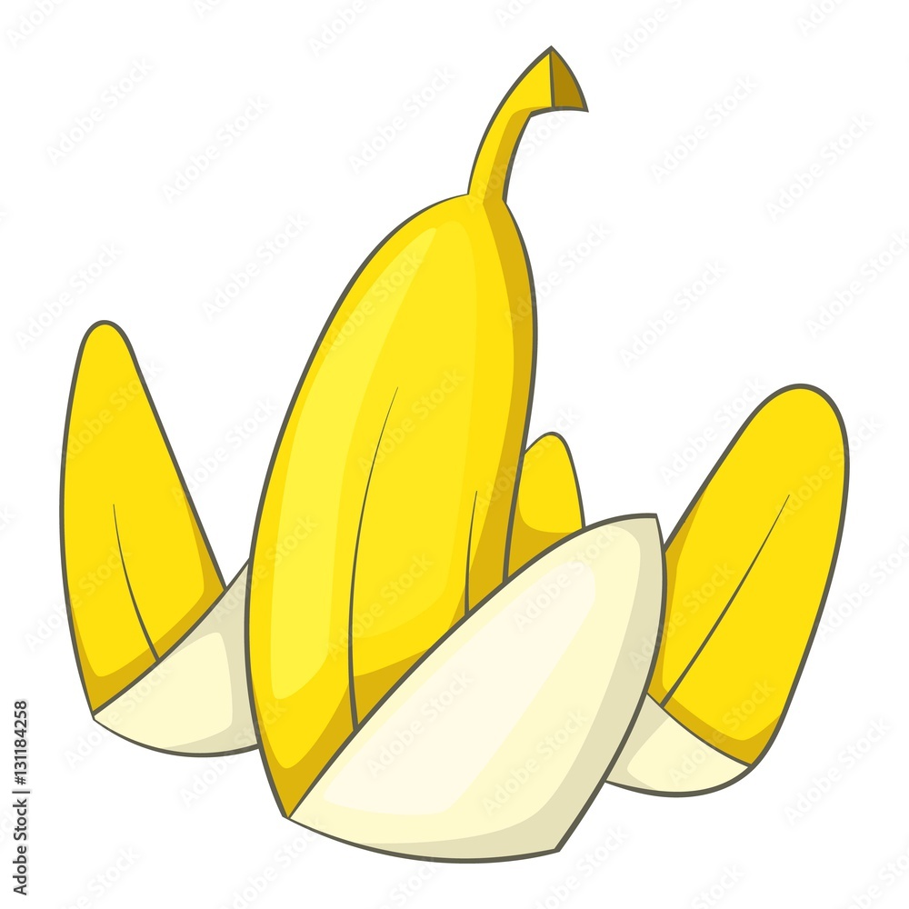 Banana peel cartoon stock vector. Illustration of fresh - 142654942