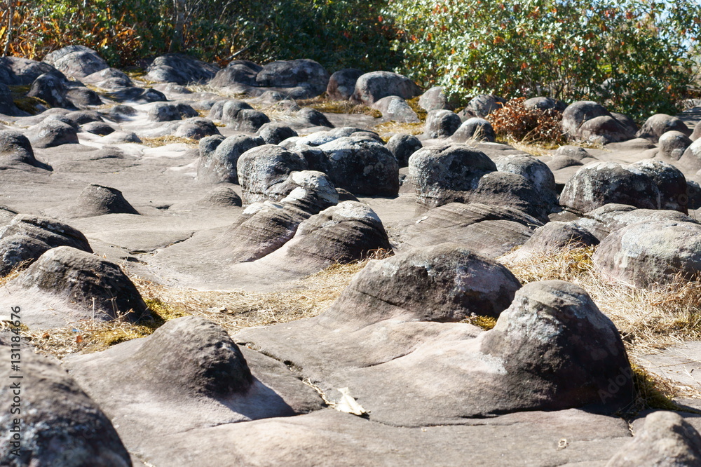 Natural strange rock, Lan Hin Pum at Phu Hin Rong Kla National Park, Phitsanulok, Thailand Natural strange rock, Lan Hin Pum at Phu Hin Rong Kla National Park, Phitsanulok, Thailand